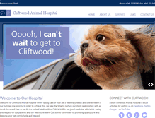 Tablet Screenshot of cliftwoodanimalhospital.com